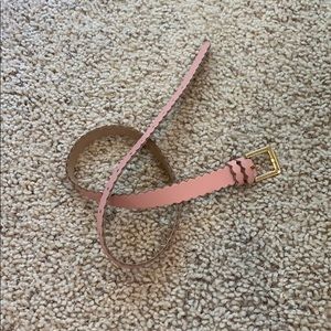 Black & Brown London pink scallop belt